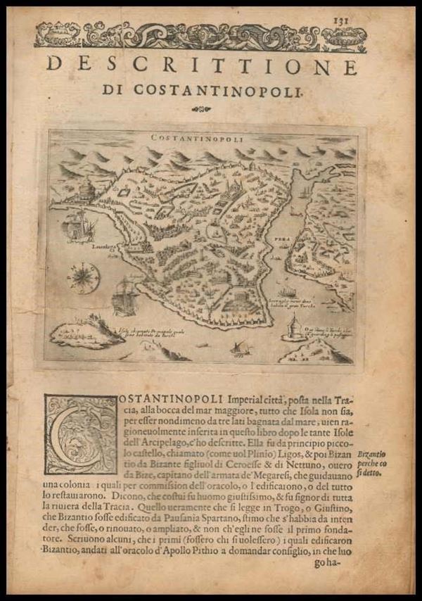 Girolamo Porro (1567-1599 (fl.)) : Descittione di Constantinopoli ...  - Asta Stampe antiche, moderne e carte geografiche - Bertolami Fine Art - Casa d'Aste