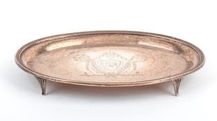 Salver Edoardiano Inglese - Londra 1909, Maestri Argentieri Munsey & Co. Ltd...