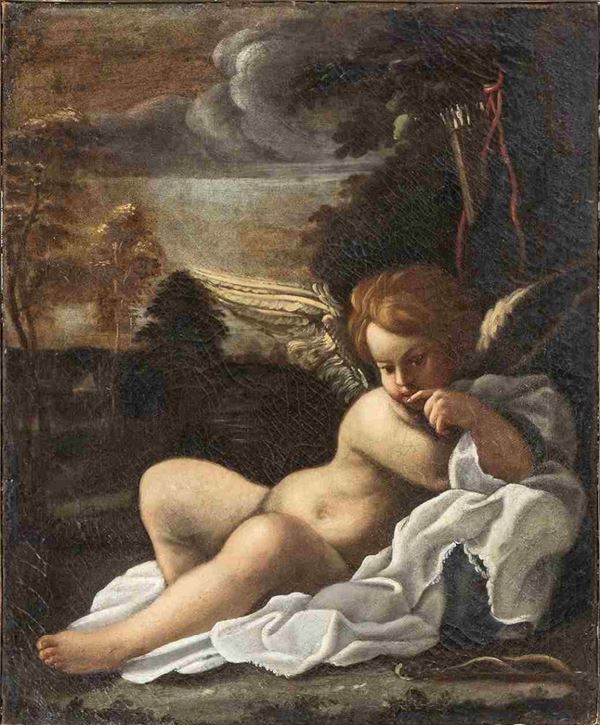 Bartolomeo Schedoni : Amorino in un paesaggio ...  - Auction Dipinti e disegni antichi. Secoli XVI-XIX - Bertolami Fine Art - Casa d'Aste