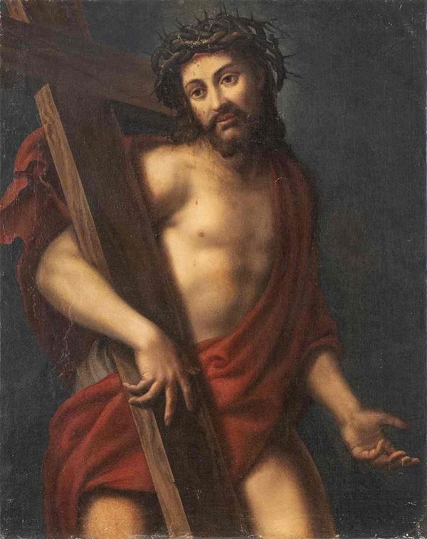 SCUOLA FIORENTINA, PRIMA MET&#192; DEL XVII SECOLO - Gesù coronato di spine...