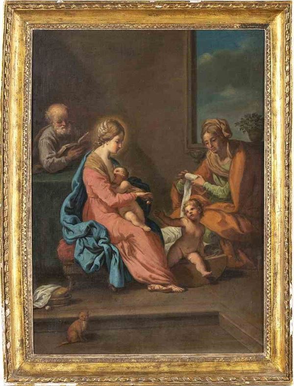 Sacra Famiglia con Santa Elisabetta e San Giovannino...