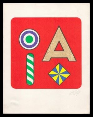 LUCIO DEL PEZZO - Letter A, 1971...
