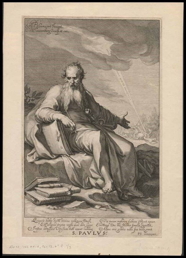 Willem van Swanenburg (1580-1612) da Abraham Bloemaert (1564-1651) - S. Paulus, c. 1610...