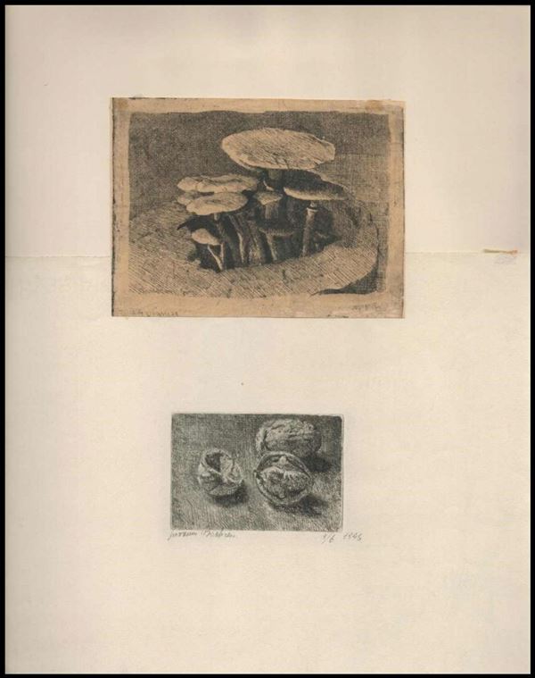 Lotto di due nature morte...  - Asta Stampe antiche, moderne e carte geografiche - Bertolami Fine Art - Casa d'Aste