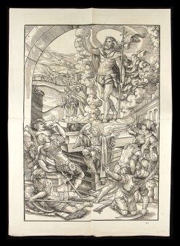 Anonimo incisore della scuola francese del XVII secolo : Resurrezione...  - Auction Stampe antiche, moderne e carte geografiche - Bertolami Fine Art - Casa d'Aste