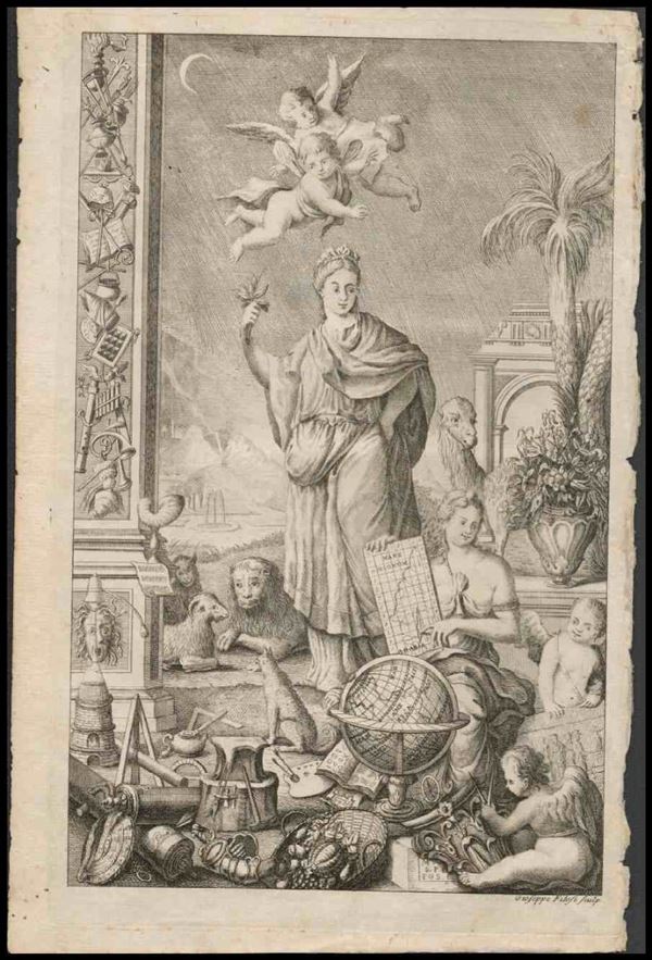 Giuseppe Filosi (1725-1760 fl.) - Allegoria di Geografia ...