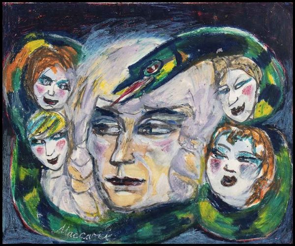 Maccari, Mino  (Siena, 24 novembre 1898 &#8211; Roma, 16 giugno 1989) - Bozzetto manifesto...