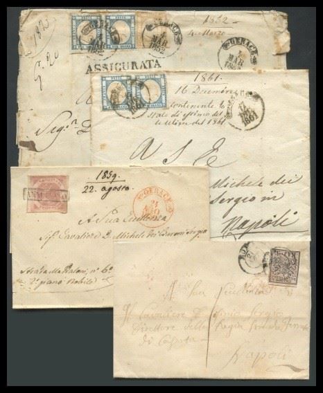 Prov. Napoletane - Insieme di Quattro Lettere.