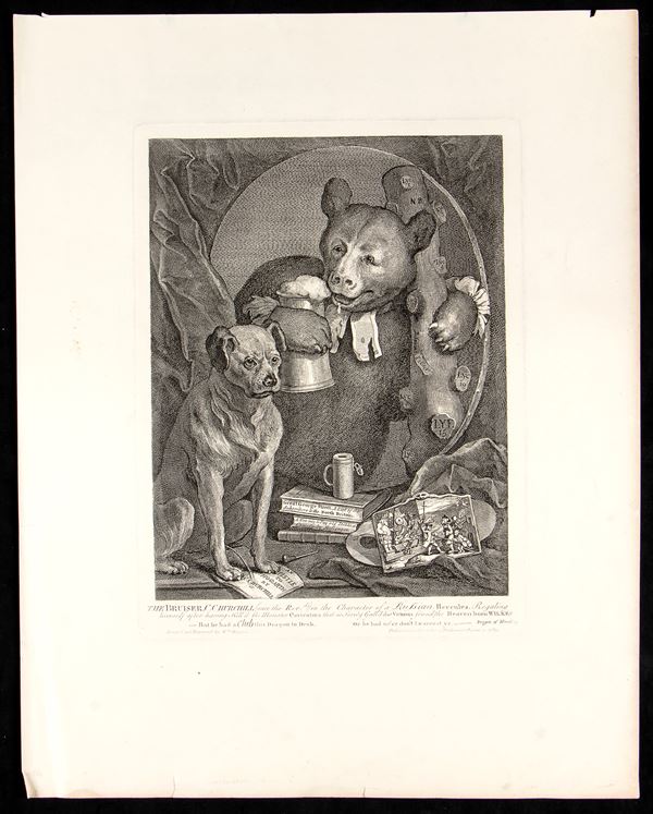 William Hogarth : The Bruiser  - Asta Stampe antiche e moderne, fotografia, matrici e carte geografiche - Bertolami Fine Art - Casa d'Aste