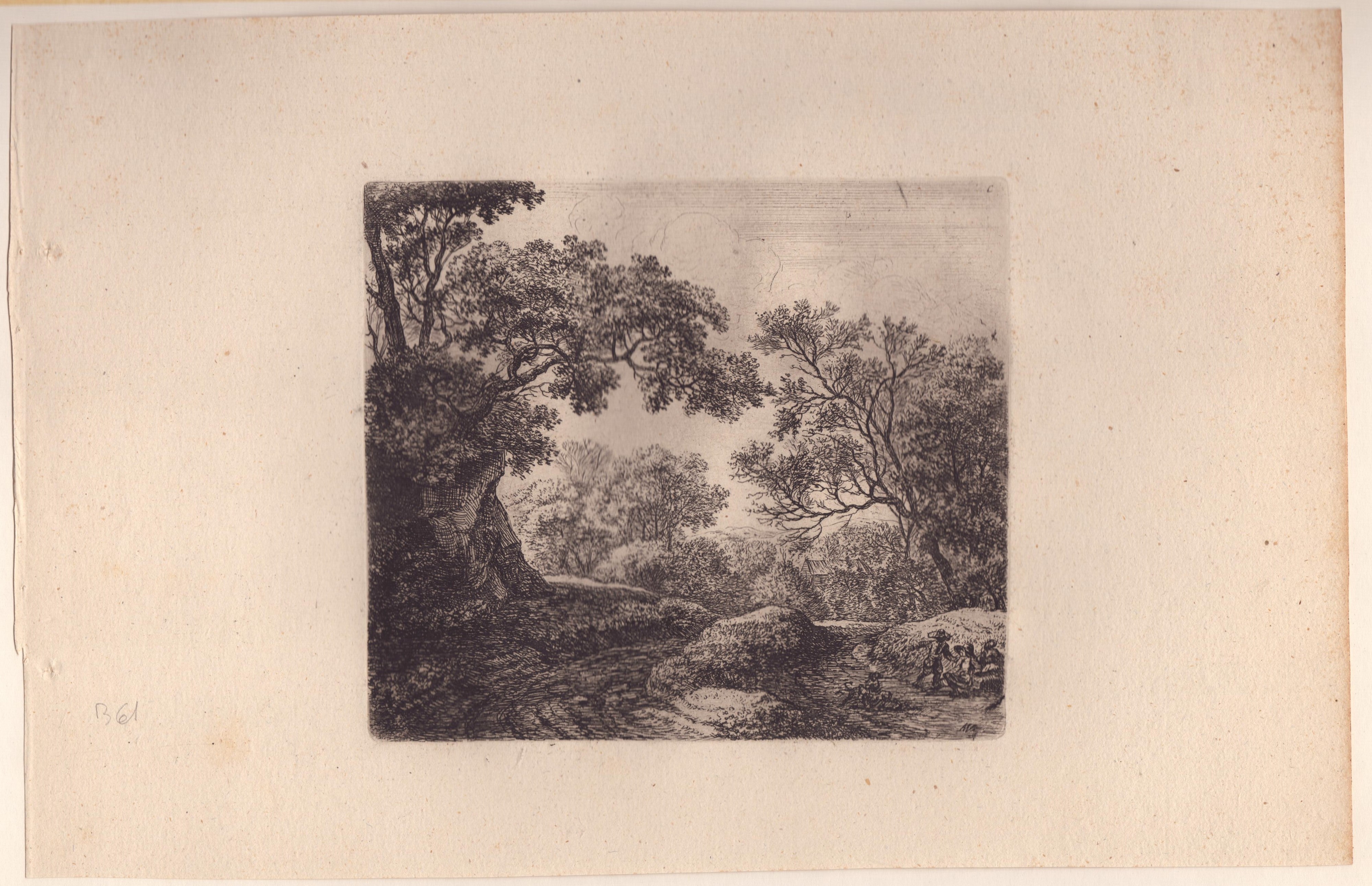 Anthonie Waterloo - Lotto di Due Paesaggi con Alberi