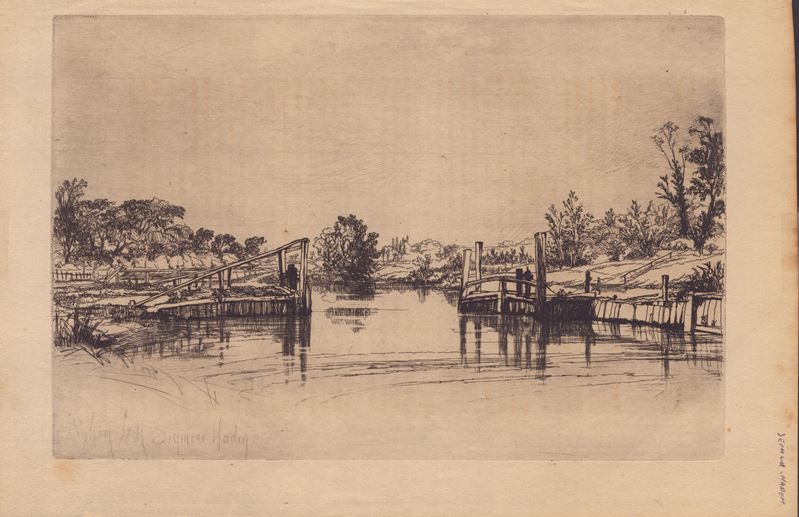 Francis Seymour Haden (1818-1910) - Veduta di Fiume