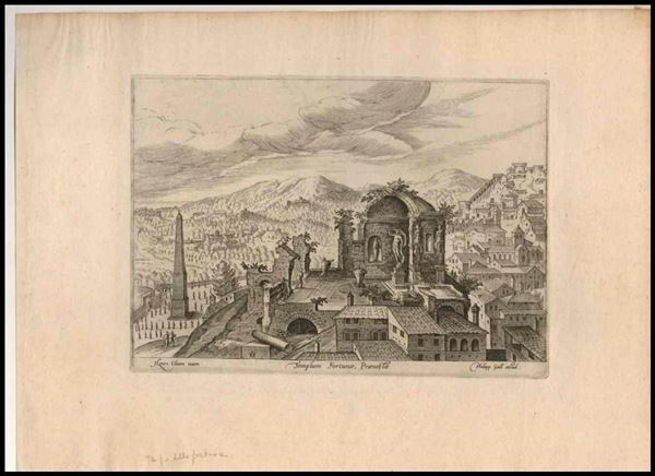 Philips Galle (1537-1612) da Hendrick van Cleve III (1525 c.-1589) - Templum Fortuna Praenestae...