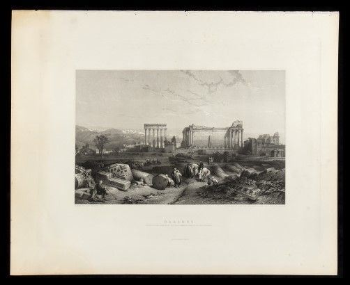 John Pye, the younger (1782-1874) da David Roberts (1796-1864) - Baalbec, 1849...