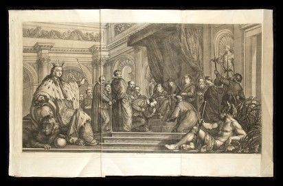 Cosimo Mogalli (1667-1726) da Justus Sustermans
(1597 ca.- 1681) : Il giuramento del Senato fiorentino a Ferdinando II de' Medici...  - Auction Stampe antiche, moderne e carte geografiche - Bertolami Fine Art - Casa d'Aste