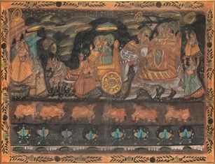 DIPINTO IN POLICROMIA SU TESSUTO : India, XX secolo

72 x 94 cm

Provenienza: collezione privata italiana....  - Auction Arte Asiatica e Tribale - Bertolami Fine Art - Casa d'Aste