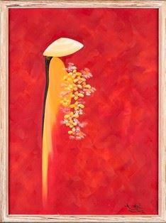 ARTISTA VIETNAMITA
(attivo XX-XXI secolo) : Figura femminile e fiori

58 x 43 cm (con cornice)

Firmato nell’angolo inferio...  - Asta Arte Asiatica e Tribale - Bertolami Fine Art - Casa d'Aste