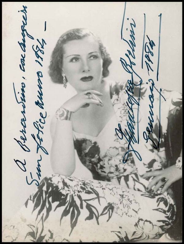 Bertini, Francesca (Elena Seracini Vitiello (Prato, 5 gennaio 1892 &#8211; Roma, 13 ottobre 1985)) - Foto autografata...