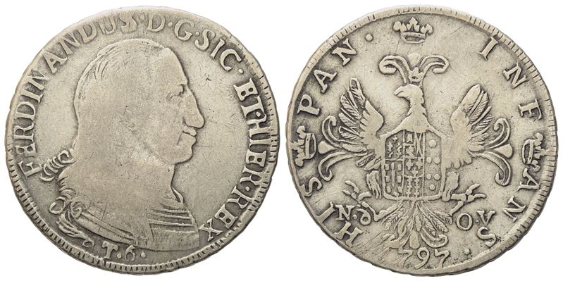 Palermo. Regno di Sicilia. Ferdinando III di Borbone (1759-1816). 6 Tari 1797. Gig.39; Ag; 13,66g...