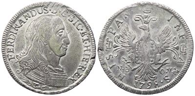 Ferdinando III di Borbone, Palermo (Regno di Sicilia), 6 Tarì 1798