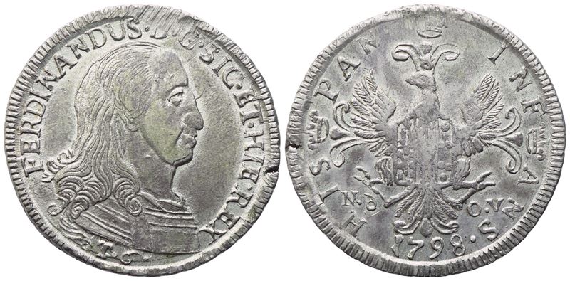 Ferdinando III di Borbone, Palermo (Regno di Sicilia), 6 Tarì 1798