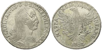 Palermo. Regno di Sicilia. Ferdinando III di Borbone (1759-1816). 12 Tarì 1804, Cifra 4 su 3. Ag ...