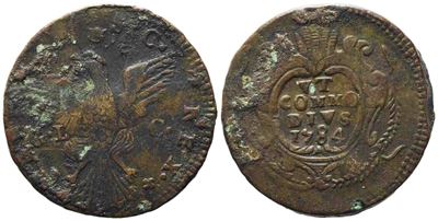Palermo. Regno di Sicilia. Ferdinando III di Borbone (1759-1816). 2 Grani 1784. Mb/bb