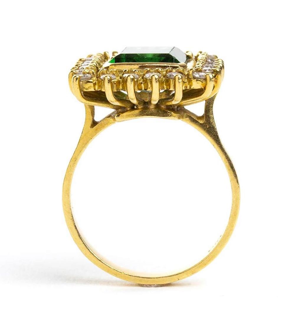 Anello in Oro Pasta Vitrea e Diamanti...