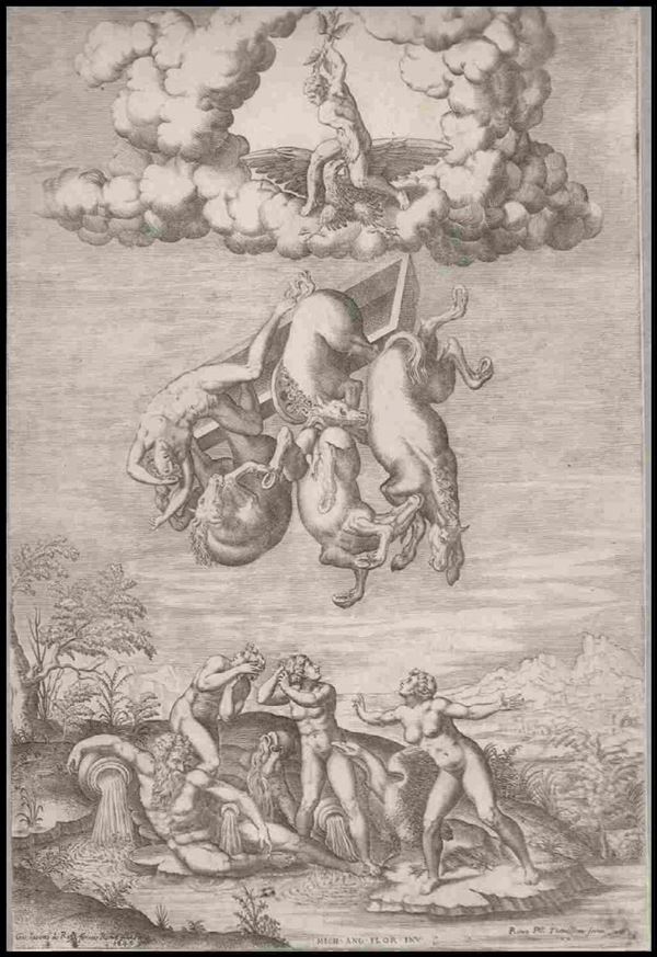 da Michelangelo Buonarroti (1475&#8211;1564 Rome) - La caduta di Fetonte...