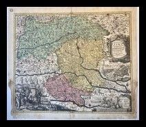 Johann Baptist Homann (1664-1724) : Ducatus Stiriae novissima tabula...  - Asta Stampe antiche, moderne e carte geografiche - Bertolami Fine Art - Casa d'Aste