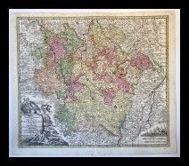 Mappa Geographica Ducatus Lotharingiae et Barr ut et Episcopatuum Metens. Tulle...  - Asta Stampe antiche, moderne e carte geografiche - Bertolami Fine Art - Casa d'Aste