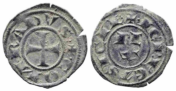 BRINDISI. Corrado I (1250-1254). Denaro. Mi (0,69 g). Tipologia di denaro attri...  - Asta Monete e medaglie moderne Italiane ed Estere - Bertolami Fine Art - Casa d'Aste