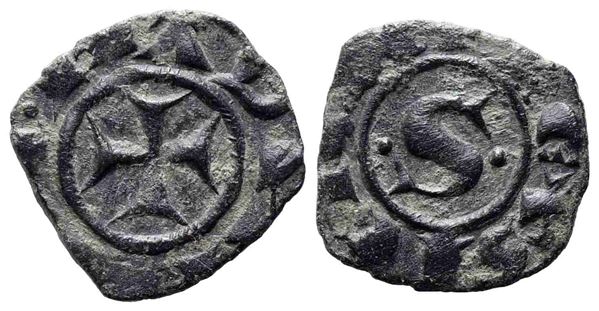 MESSINA. Regno di Sicilia. Manfredi (1258-1266). Denaro. Mi (0,92 g). MIR 137. ...