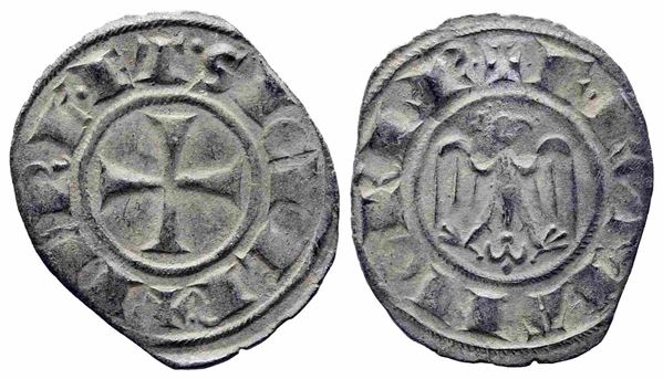 MESSINA. Regno di Sicilia. Federico II (1197-1250). Denaro. Coniato nel 1245. M...  - Auction Monete e medaglie moderne Italiane ed Estere - Bertolami Fine Art - Casa d'Aste