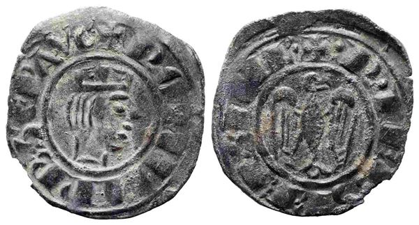 MESSINA. Regno di Sicilia. Federico II (1197-1250). Denaro. Coniato nel 1243. M...