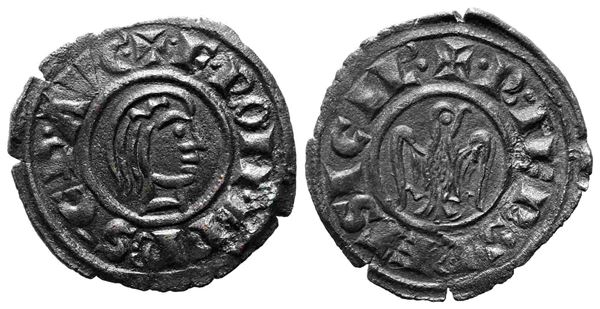 MESSINA. Regno di Sicilia. Federico II (1197-1250). Denaro. Coniato nel 1244. M...