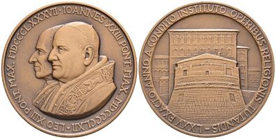 Citta' del Vaticano. Giovanni XXIII (1958-1963). Trittico di Medaglie Straordin...