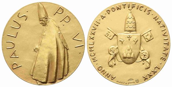 CITTA' DEL VATICANO. Paolo VI (1963-1978). Medaglia Straordinaria Anno 1977. (A...