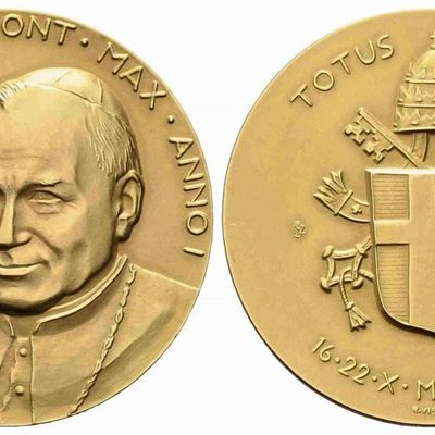 Citta' del Vaticano. Giovanni Paolo II (1978-2005). Trittico di Medaglie...