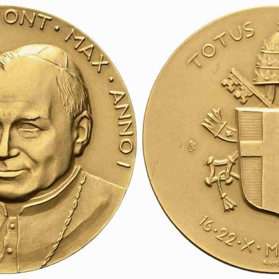 Citta' del Vaticano. Giovanni Paolo II (1978-2005). Trittico di Medaglie...