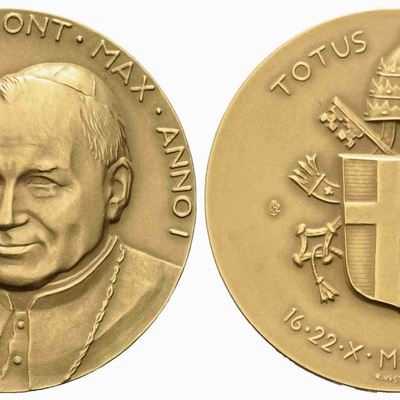 Citta' del Vaticano. Giovanni Paolo II (1978-2005). Trittico di Medaglie...
