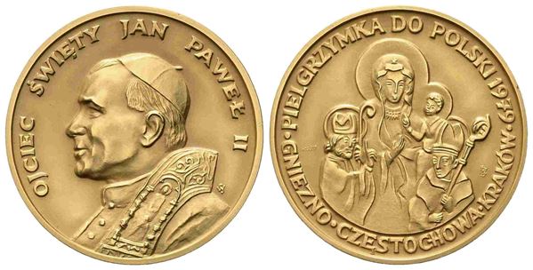 CITTA' DEL VATICANO. Giovanni Paolo II (1978-2005). Trittico di medaglie...