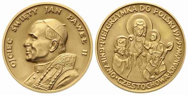 CITTA' DEL VATICANO. Giovanni Paolo II (1978-2005). Trittico di medaglie...