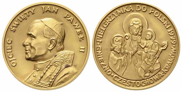 CITTA' DEL VATICANO. Giovanni Paolo II (1978-2005). Trittico di medaglie...