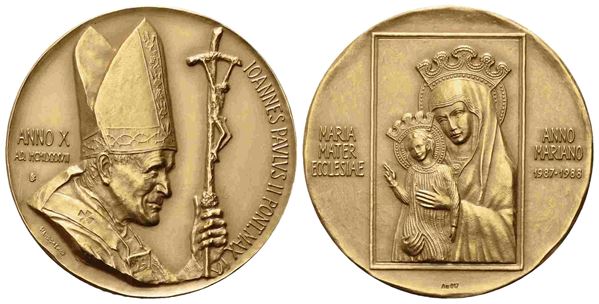 CITTA' DEL VATICANO. Giovanni Paolo II (1978-2005). Trittico di medaglie Anno X...