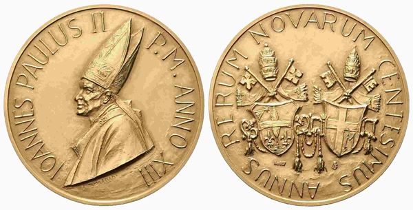 CITTA' DEL VATICANO. Giovanni Paolo II (1978-2005). Trittico di medaglie...