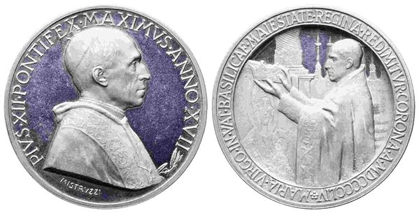 CITTA' DEL VATICANO. Pio XII (1939-1958). Medaglia in argento (43,97 mm – 34,12...