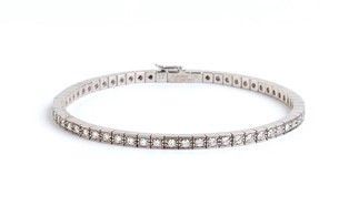 Bracciale "tennis" in oro con diamanti - firmato CARTIER ...