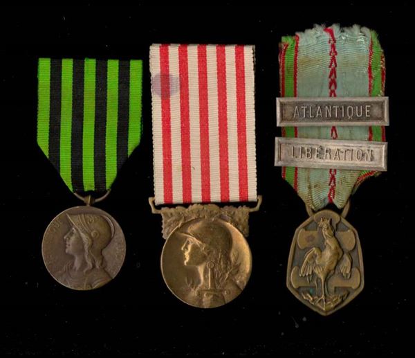 Tre medaglie commemorative, 1870, 1914 e 1939...
