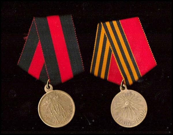 Lot of 2 medals...  (Russia, Impero...)  - Auction Militaria, Medals and Orders of Chivalry - Bertolami Fine Art - Casa d'Aste