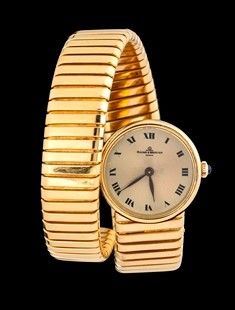 BAUME AND MERCIER tubogas: orologio polso lady in oro, anni '90...